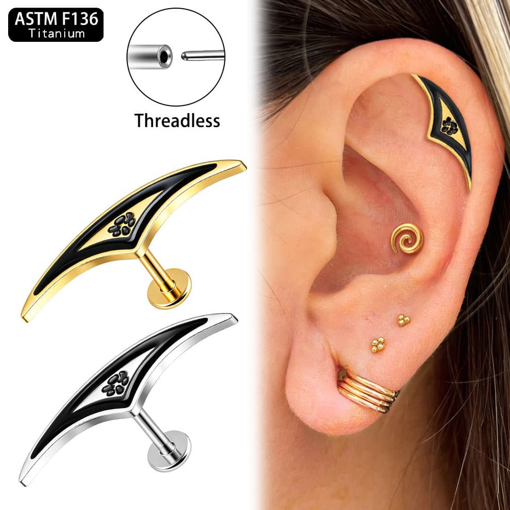 Body Jewelry Threadless - Giga 1 шт. ASTM F136 Титановые