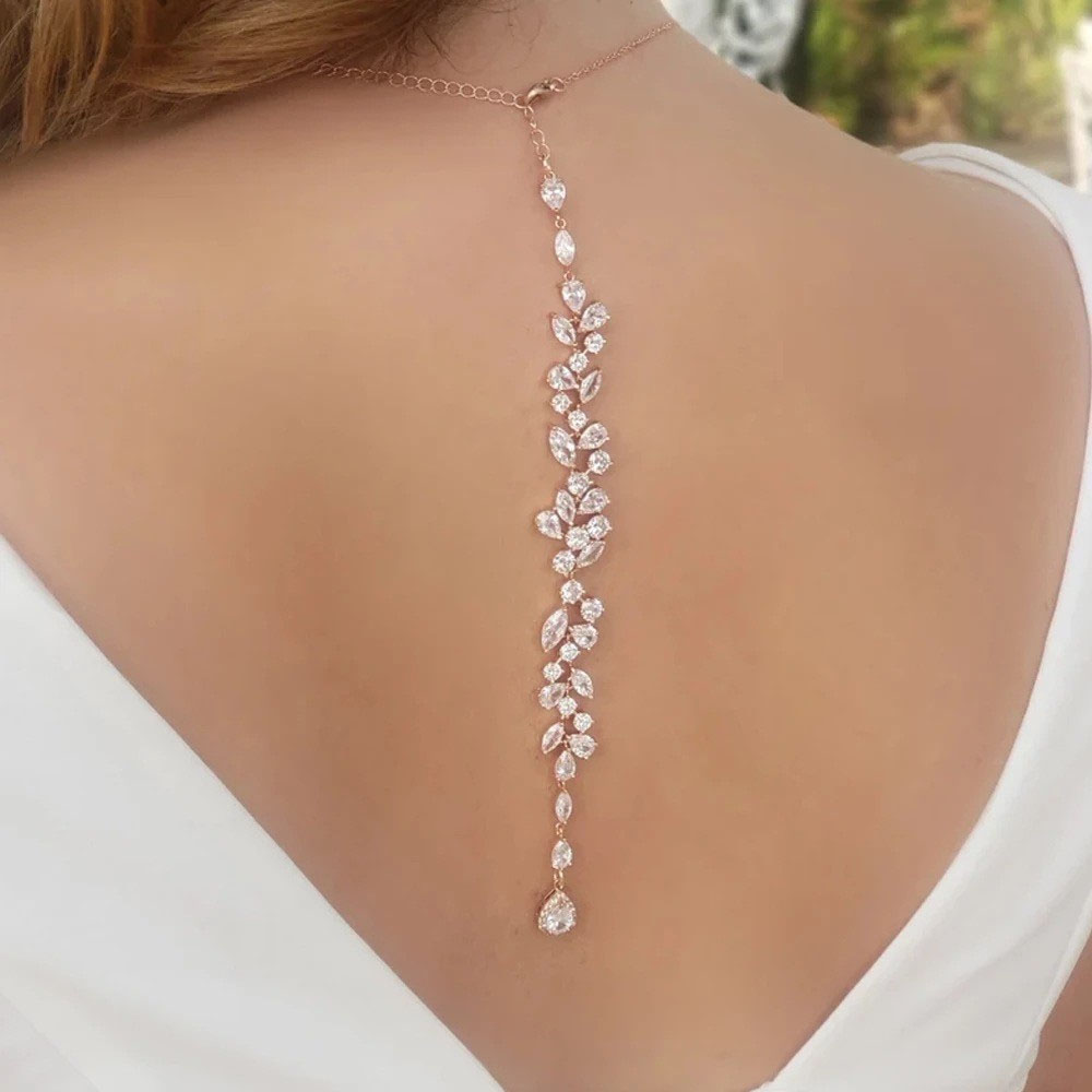 Body Jewelry Necklace - Роскошная серебряная цепочка для тела в