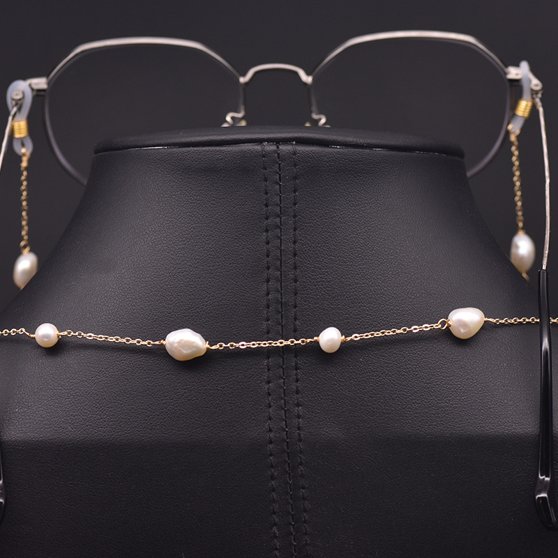 Body Jewelry Necklace - GLSEEVO натуральный жемчуг в стиле барокко,