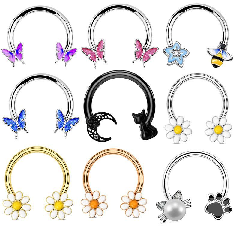 Conch Earring Hoop - Кольцо для пирсинга 16G из хирургической