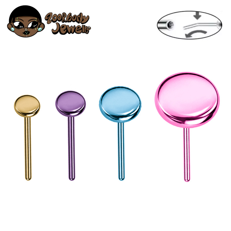 Body Jewelry Threadless - 10 шт. титановых пусх-пинов ASTM F136