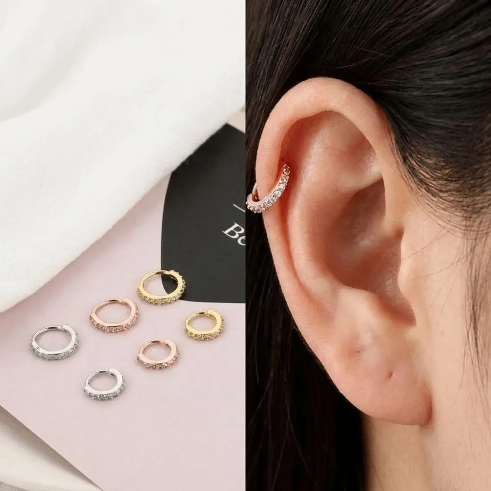Body Jewelry Europe - Панк-кольцо для носа с кубическим цирконием,
