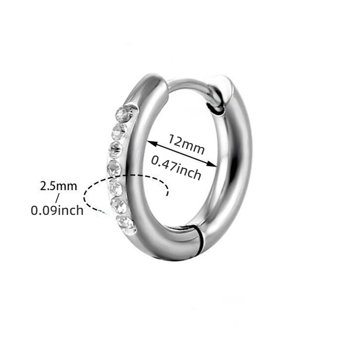 2 шт., серьги-кольца из нержав – обзор и цена Conch Earring Hoop