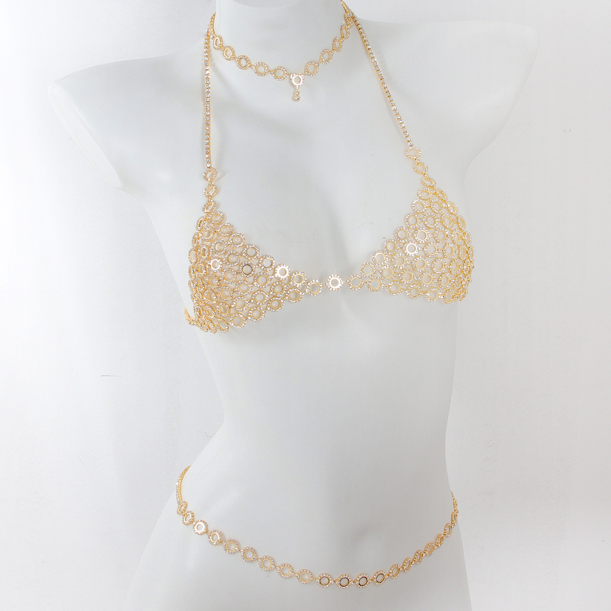 Модное колье с круглым сращени – обзор и цена Body Jewelry Necklace