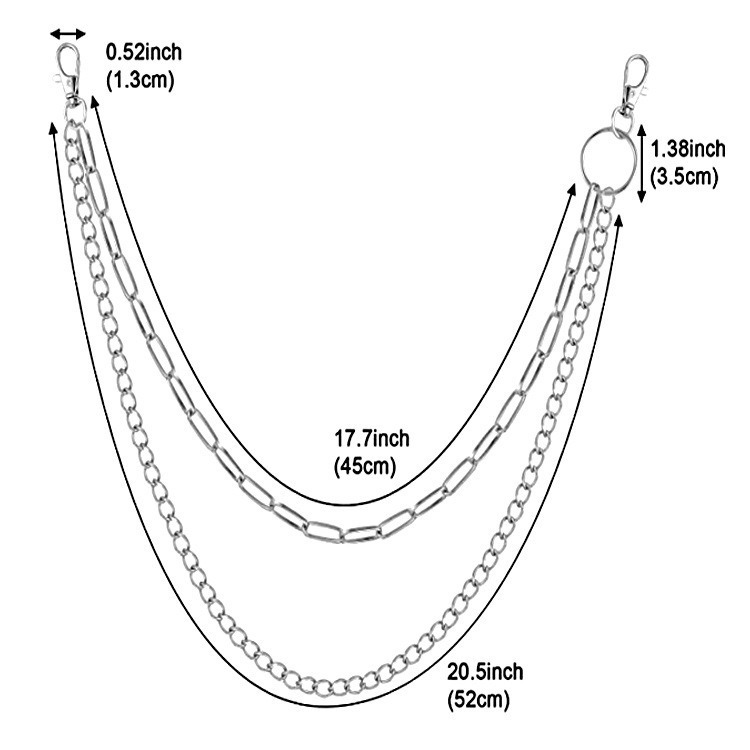 Двойная металлическая цепочка  – обзор и цена Body Jewelry For Men