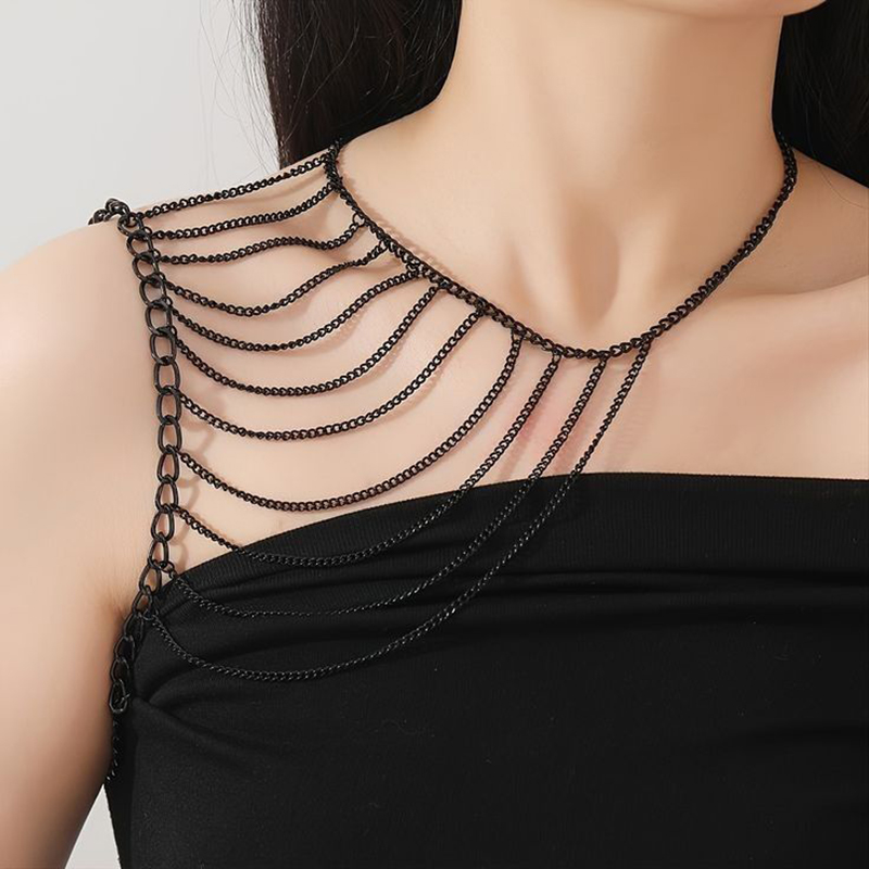 Многослойная цепочка на плечо  – обзор и цена Body Jewelry Necklace