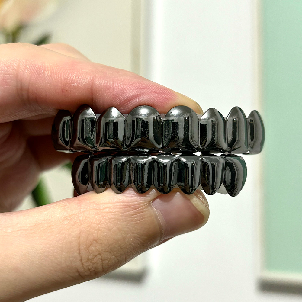 YOUNGX Глянцевые черные грилзы – обзор и цена Body Jewelry For Men