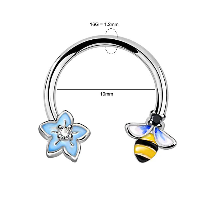 Кольцо для пирсинга 16G из хир – обзор и цена Conch Earring Hoop